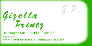 gizella printz business card